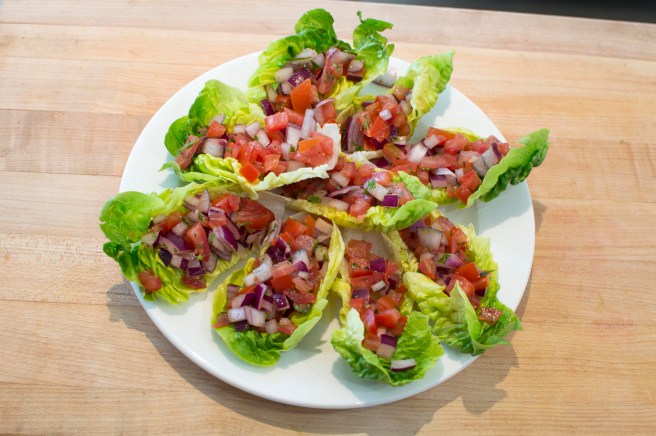 Tomato, Onion & Parsley Lettuce Wraps -Video Recipe