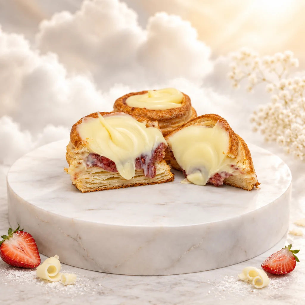 Gluten Free White Chocolate Strawberry Vol Au Vent
